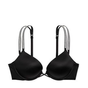 NWT Victoria Secret Bombshell Add-2-Cups Push-Up Bra 36C Black